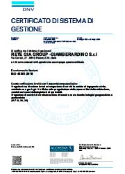 Gia Group - Certificato ISO 45001:2018